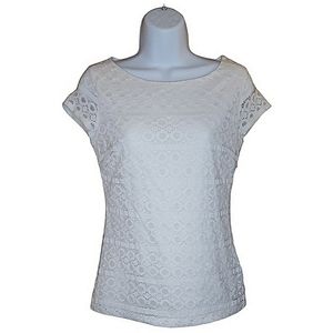 Banana Republic - Fitted Lace Blouse - 0 - LN